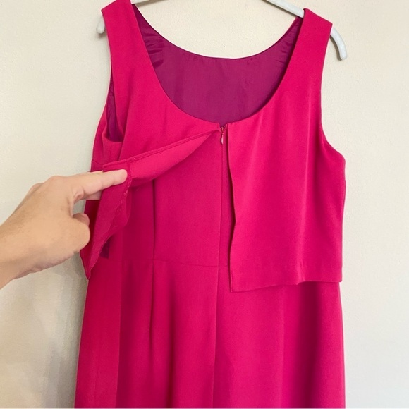 L.K. Bennett Pink Sleeveless Dress Size 14 - Picture 9 of 16